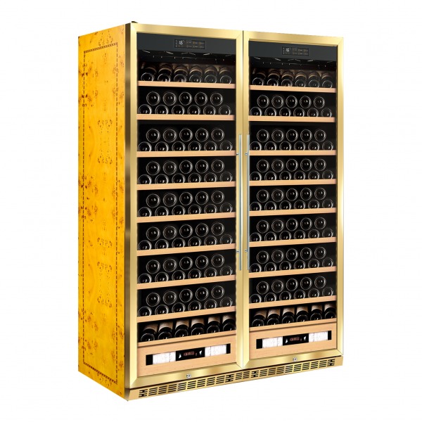 SD800 double doors wine cooler (gold)
